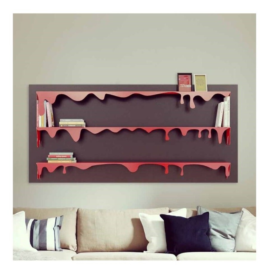 Furniture Mabel Bookshops | Kolata Mabele Wall Bookcase, Steel, Made In Italy