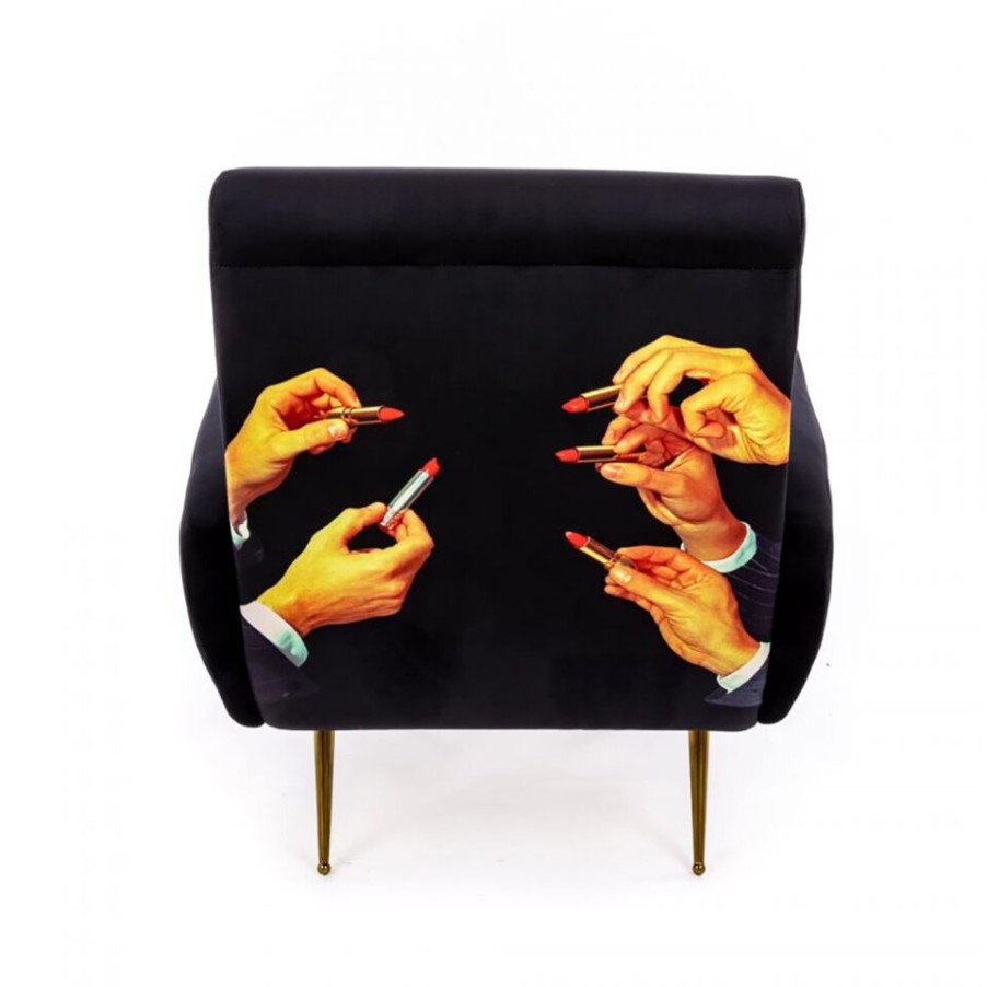 Furniture Selected Sofas, Armchairs And Poufs | Seletti Armchair Lipstick Black