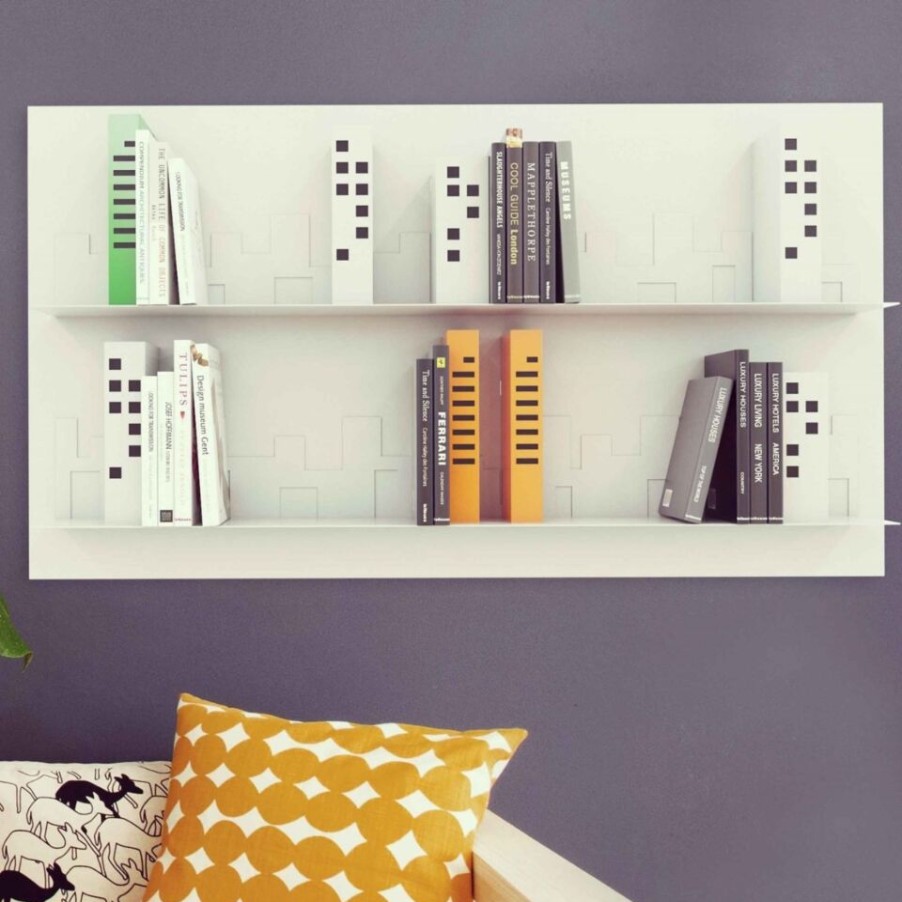 Furniture Mabel Bookshops | Skyline Mabele Wall Bookcase, Steel, Made In Italy