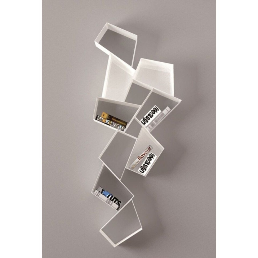 Furniture Ronda Design Bookshops | W Su Line Wall Bookcase By Ronda Design, In Metal.