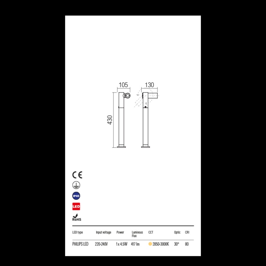 Lighting Redo | Outdoor Bollard Led Light.