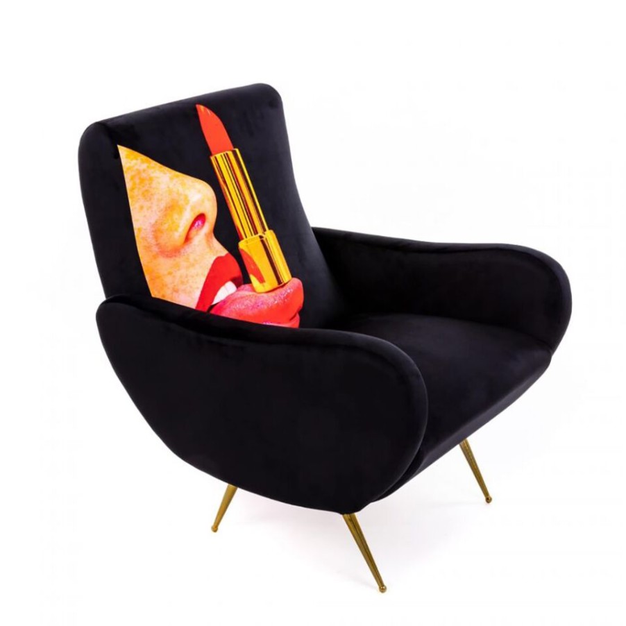 Furniture Selected Sofas, Armchairs And Poufs | Seletti Armchair Tongue Black