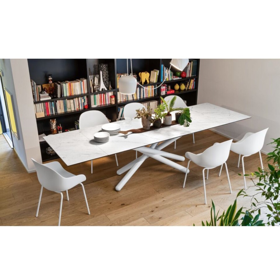 Furniture Connubia Extendable Tables And Consoles | Connubia Duel Extendable Table With Ceramic Top.