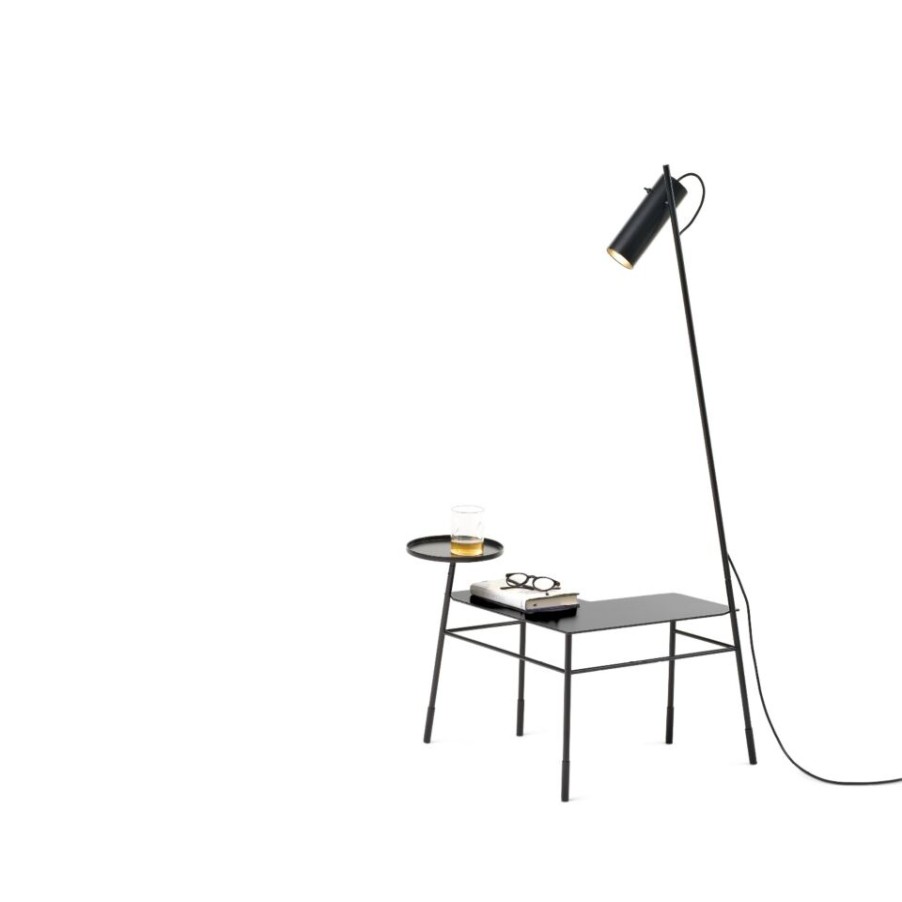 Lighting Mogg Floor Lamps | Dase Lamp By Mogg In Metal With Coffee Table And Tray.