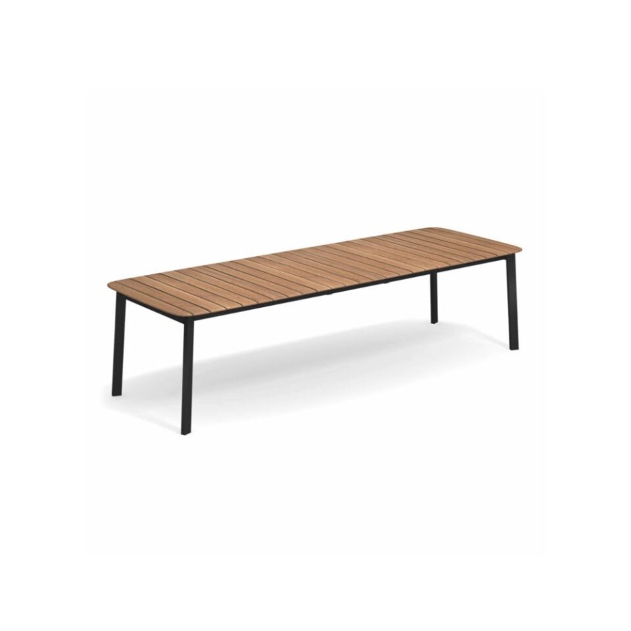 Outdoors Emu | Shine Extendable Emu Table With Teak Top.