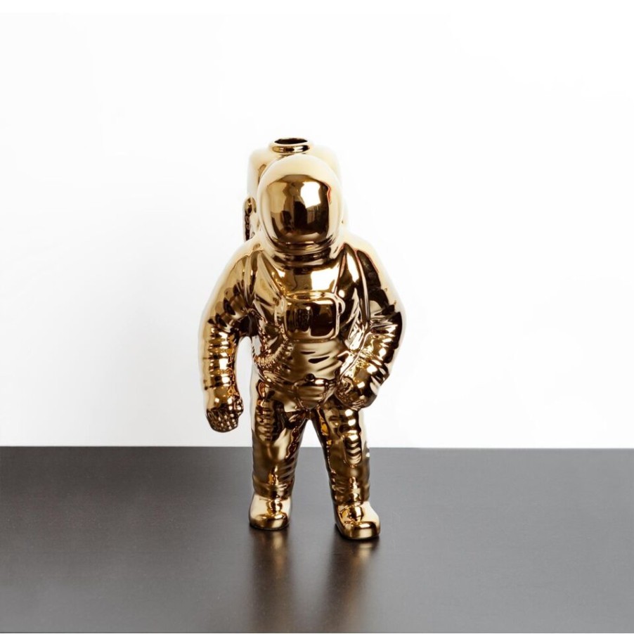 Complements Selected | Seletti Cosmic Diner Starman Vase Gold.