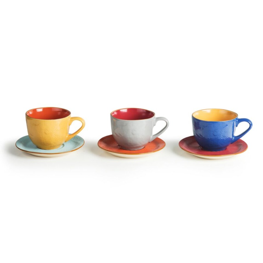 Gift Ideas News Home | Set Of Mediterranean Colored Cappuccino Cups