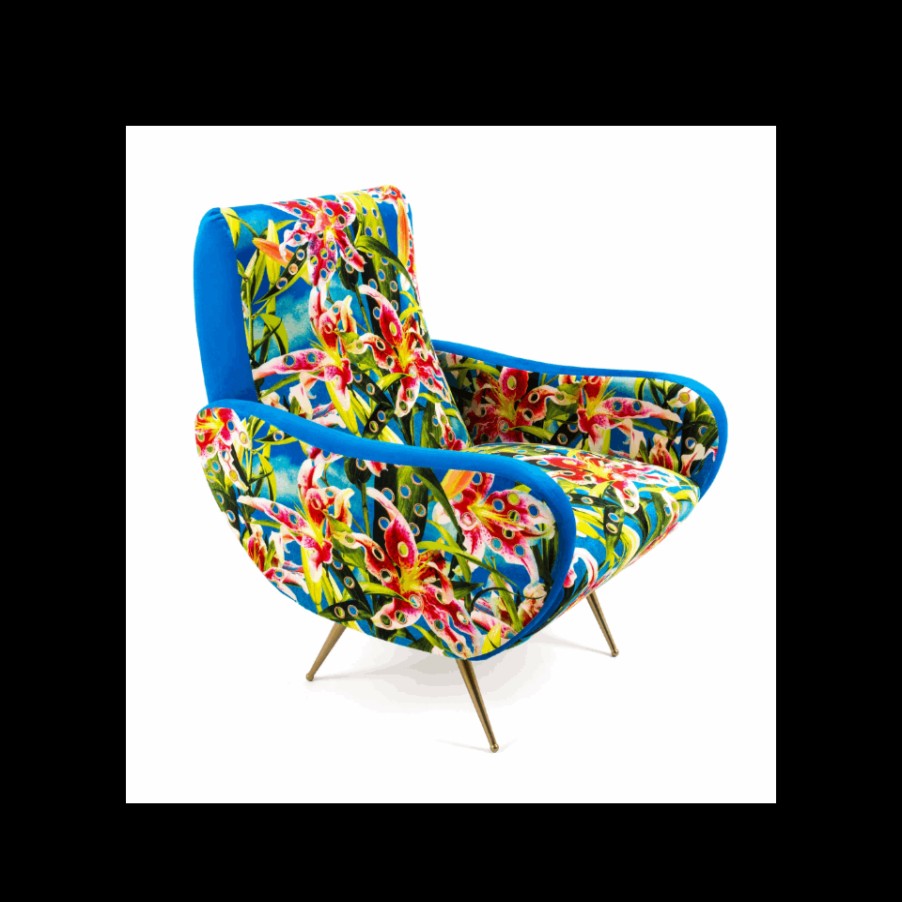 Furniture Selected Sofas, Armchairs And Poufs | Seletti Flower Armchair With Holes, Toiletpaper Collection