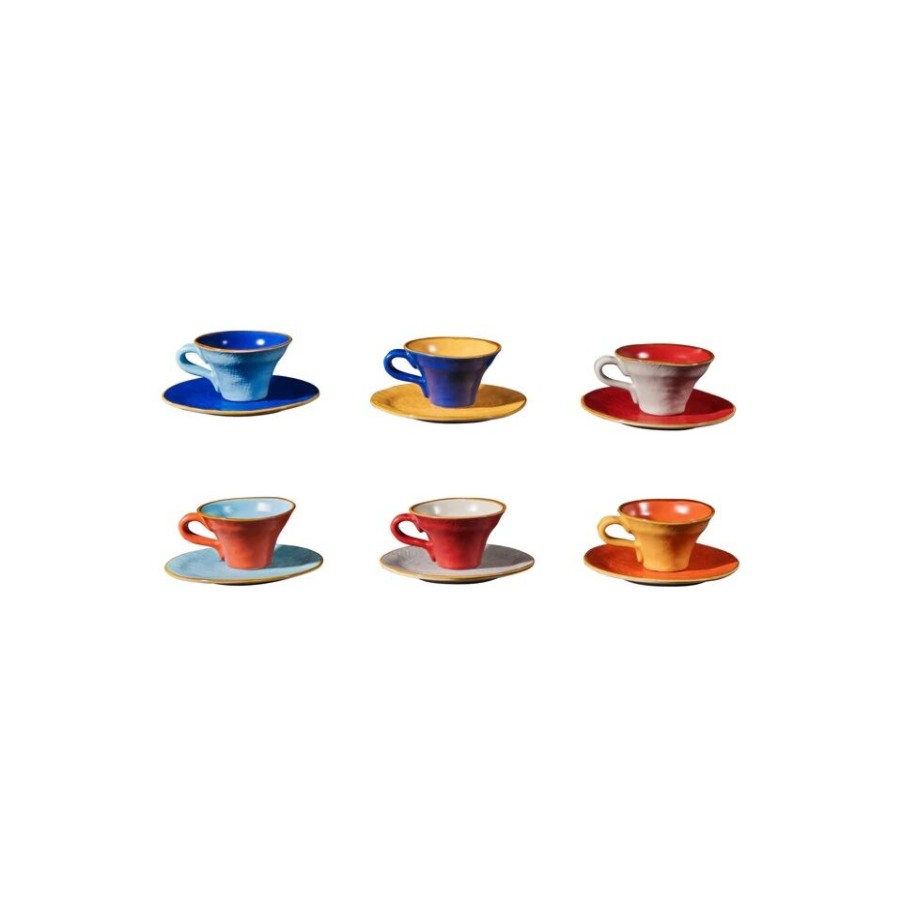 Gift Ideas News Home | New Home Colored Coffee Cups And Saucers.