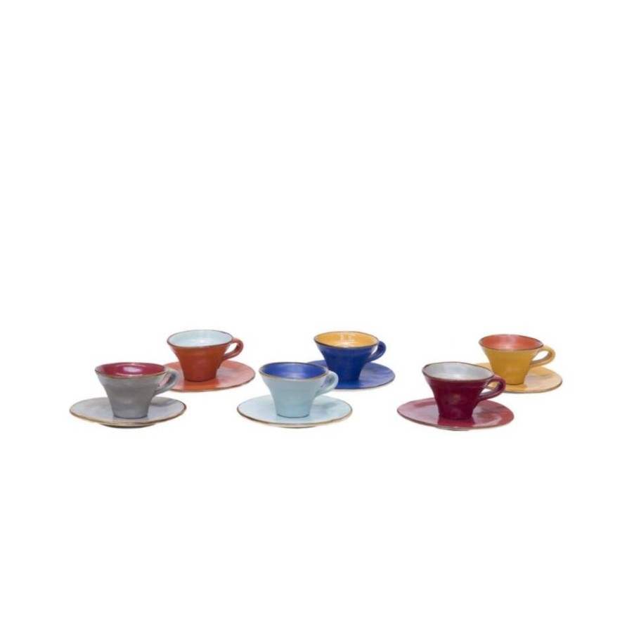 Gift Ideas News Home | New Home Colored Coffee Cups And Saucers.