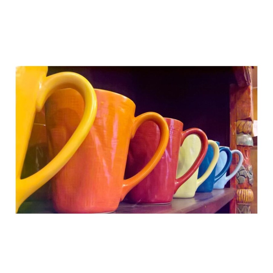 Gift Ideas News Home | Set Of 6 Colored Ceramic Breakfast Cups By Novita Home.