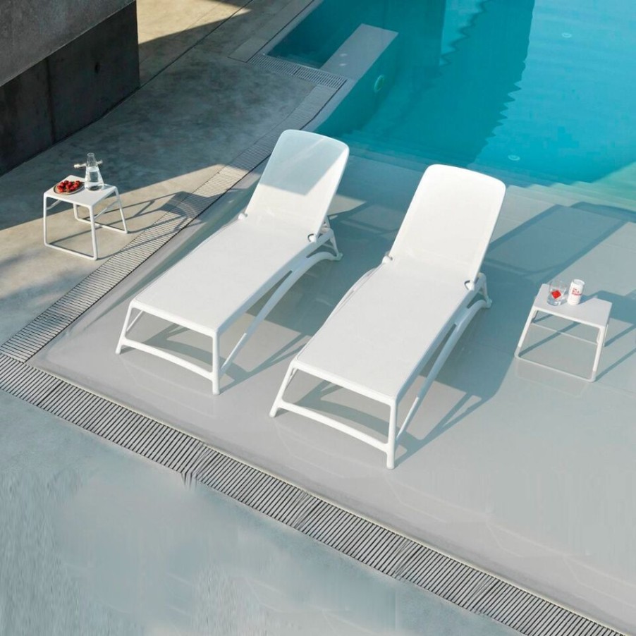 Outdoors Nardi Garden | Atlantic Cot By Nardi In Fiberglass Resin And Fabric.