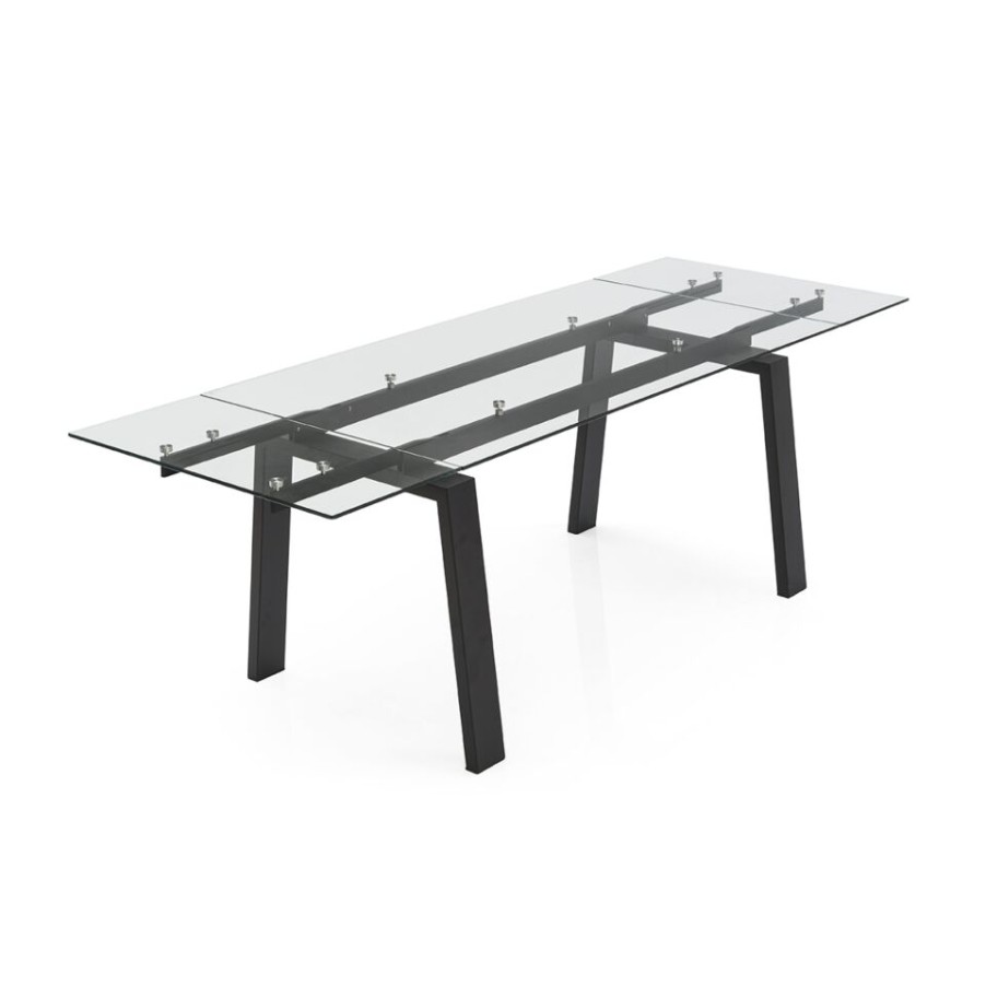 Furniture Connubia Extendable Tables And Consoles | Connubia Zeffiro Extendable Glass Table.