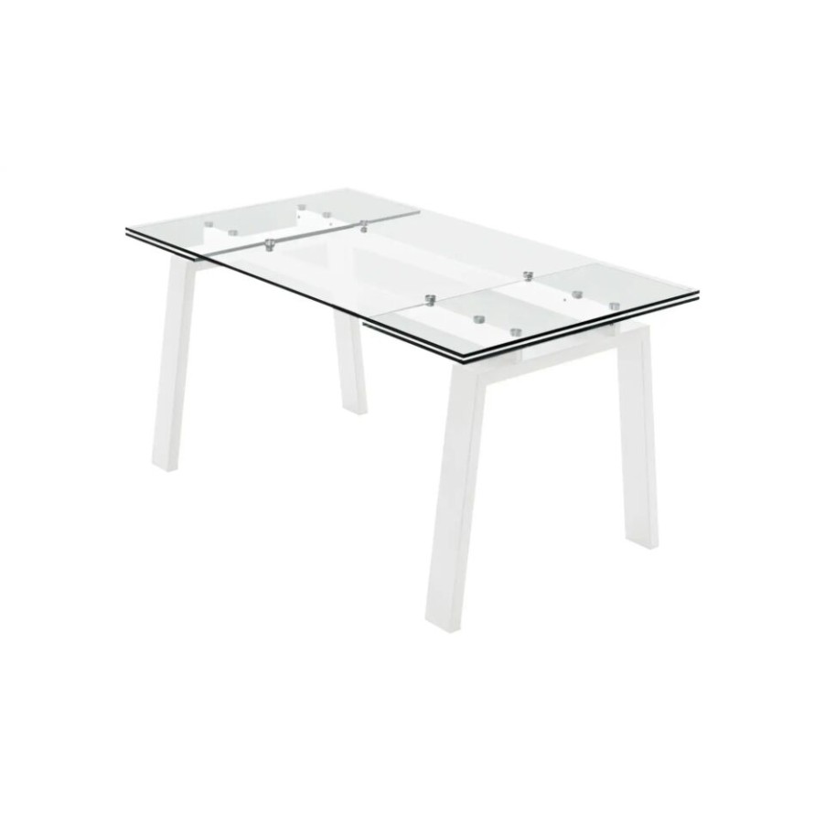 Furniture Connubia Extendable Tables And Consoles | Connubia Zeffiro Extendable Glass Table.