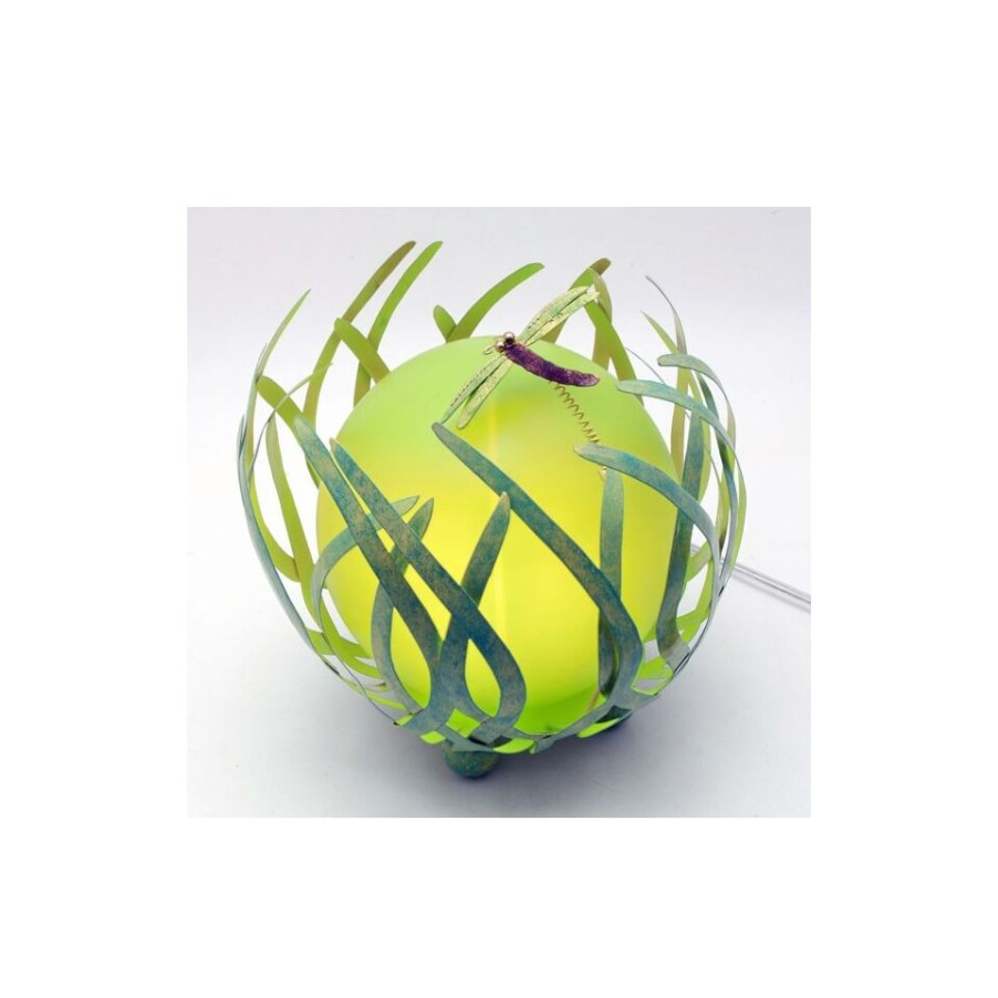 Gift Ideas Trio Design | Ball Dragonfly Lamp In Painted Metal And Resin.