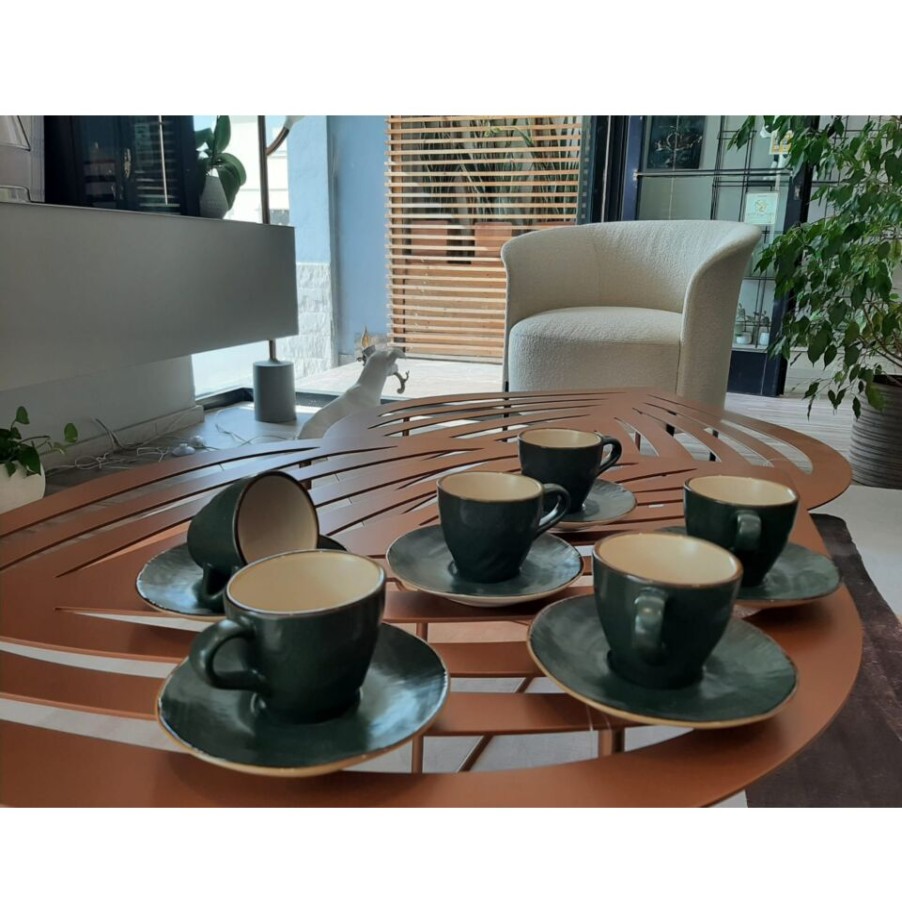 Gift Ideas News Home | Set Of Mediterranean Green Coffee Cups