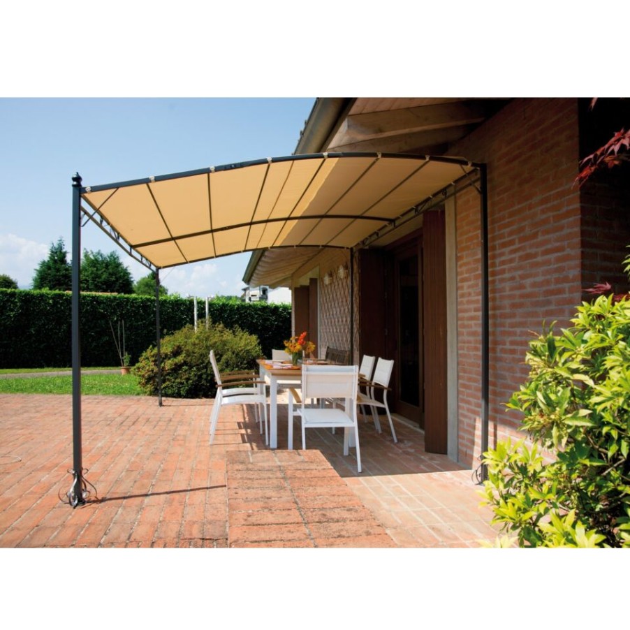 Outdoors Moia | Greenwood Wall Pergola Of 4X3 Mt