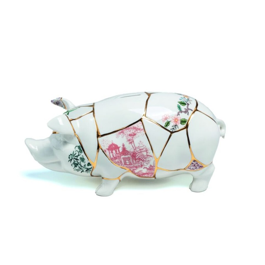 Complements Selected | Seletti Kintsugi Piggy Bank