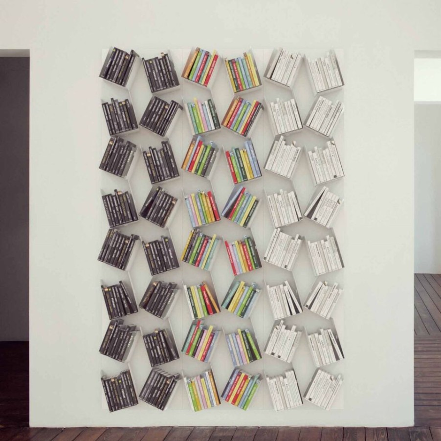 Furniture Mabel Bookshops | Kaos Mabele Wall Bookcase, Steel, Made In Italy