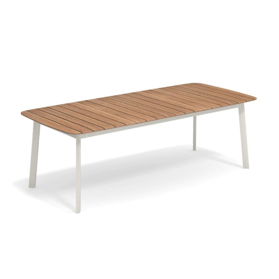 Outdoors Emu | Shine Garden Table By Emu, Fixed, Teak Top.