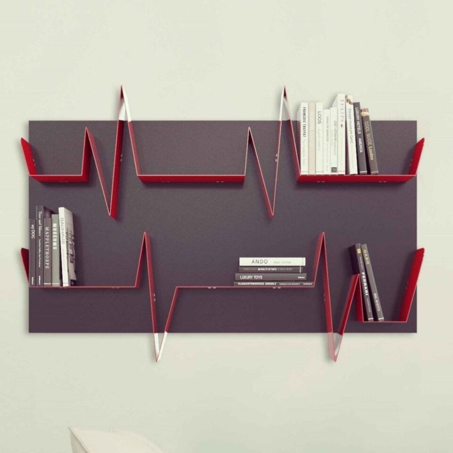 Furniture Mabel Bookshops | Battikuore Mabele Wall Bookcase, Steel, Made In Italy