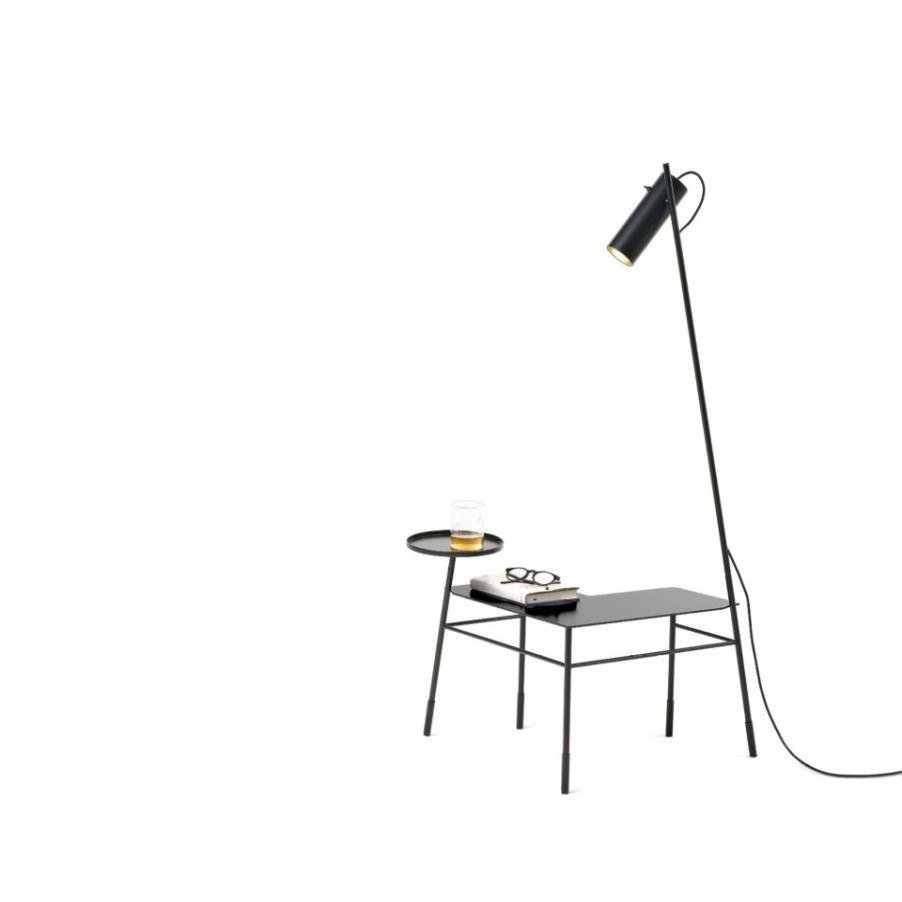 Complements Mogg | Dase Lamp By Mogg In Metal With Coffee Table And Tray.