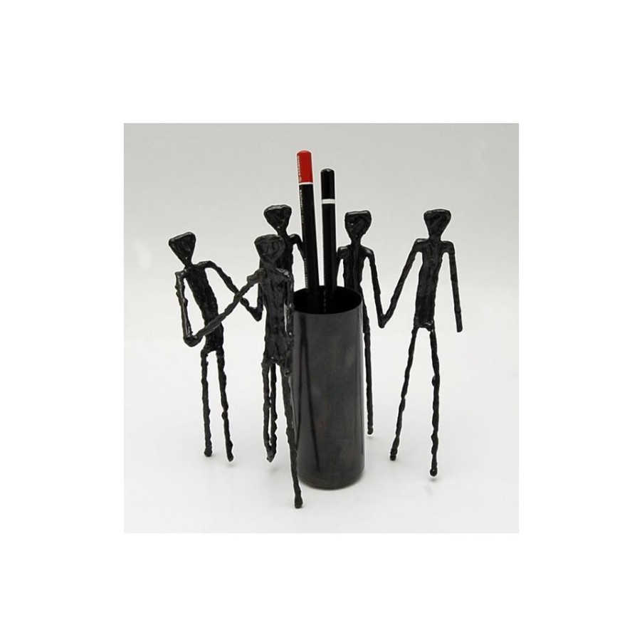 Complements Trio Design | Men'S Pen Holder In Hand Painted Metal