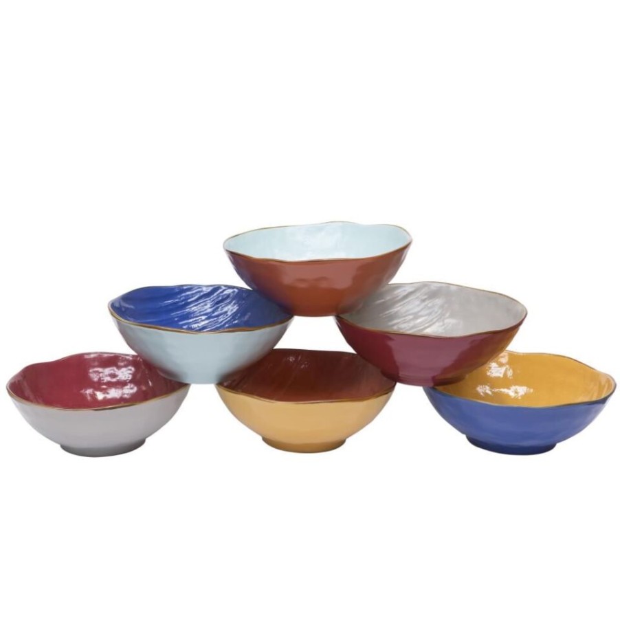 Gift Ideas News Home | Hand-Painted Stoneware Ceramic Salad Bowl.