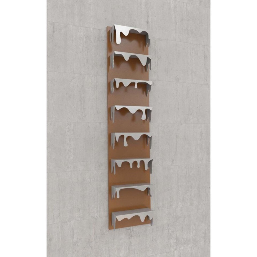 Furniture Mabel Bookshops | Kolata Mabele Wall Bookcase, Steel, Made In Italy