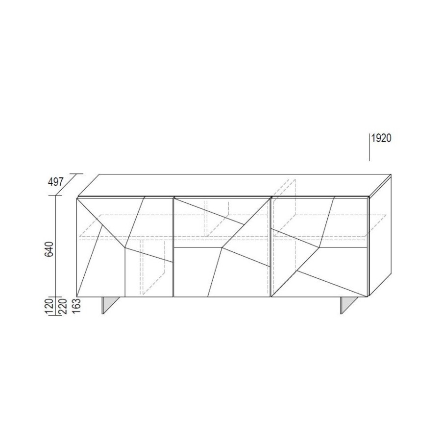 Furniture Dall'Agnese Living Room Furniture And Tv Stand | Dall'Agnese Madia Concrete