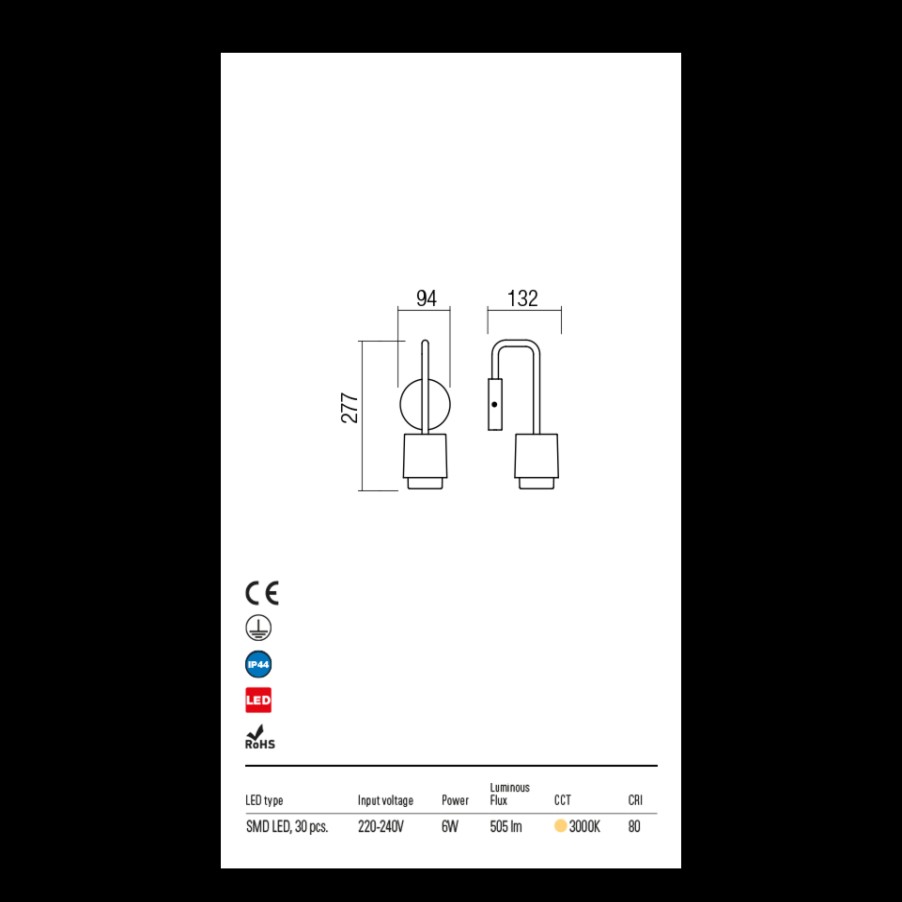 Lighting Redo | Outdoor Applique Led Light.