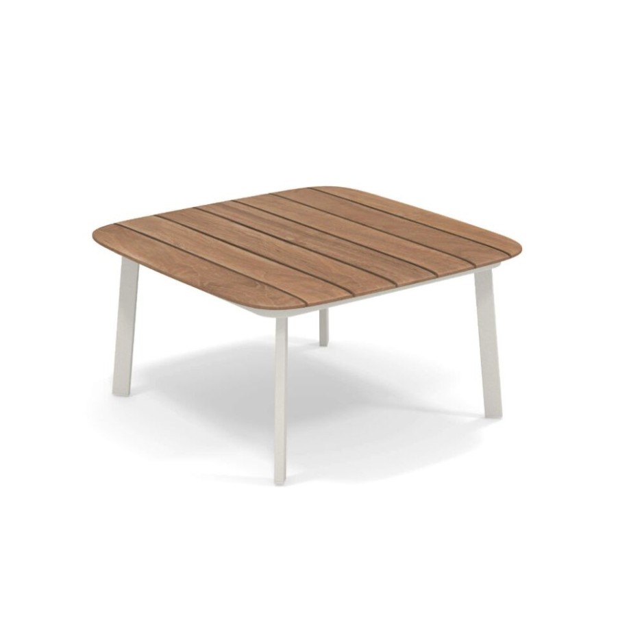 Outdoors Emu | Shine Low Table By Emu, Teak Wood Top.