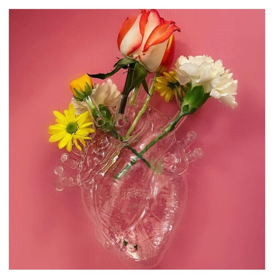 Gift Ideas Selected | Seletti Love In Bloom Glass Vase.