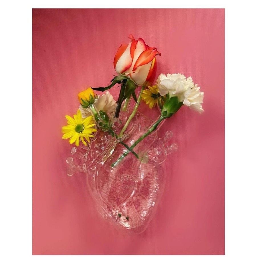 Gift Ideas Selected | Seletti Love In Bloom Glass Vase.