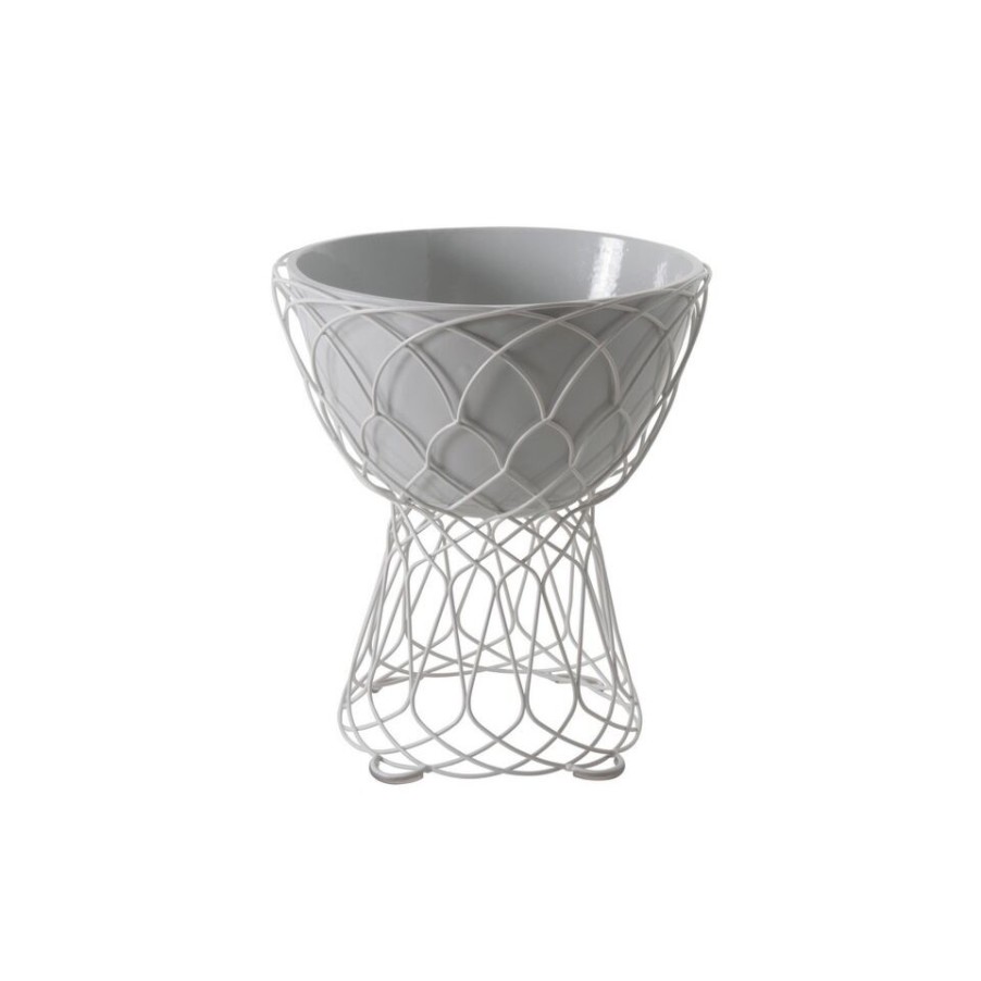 Outdoors Emu | Emu Design Re-Trouve' Vase In Painted Steel White.